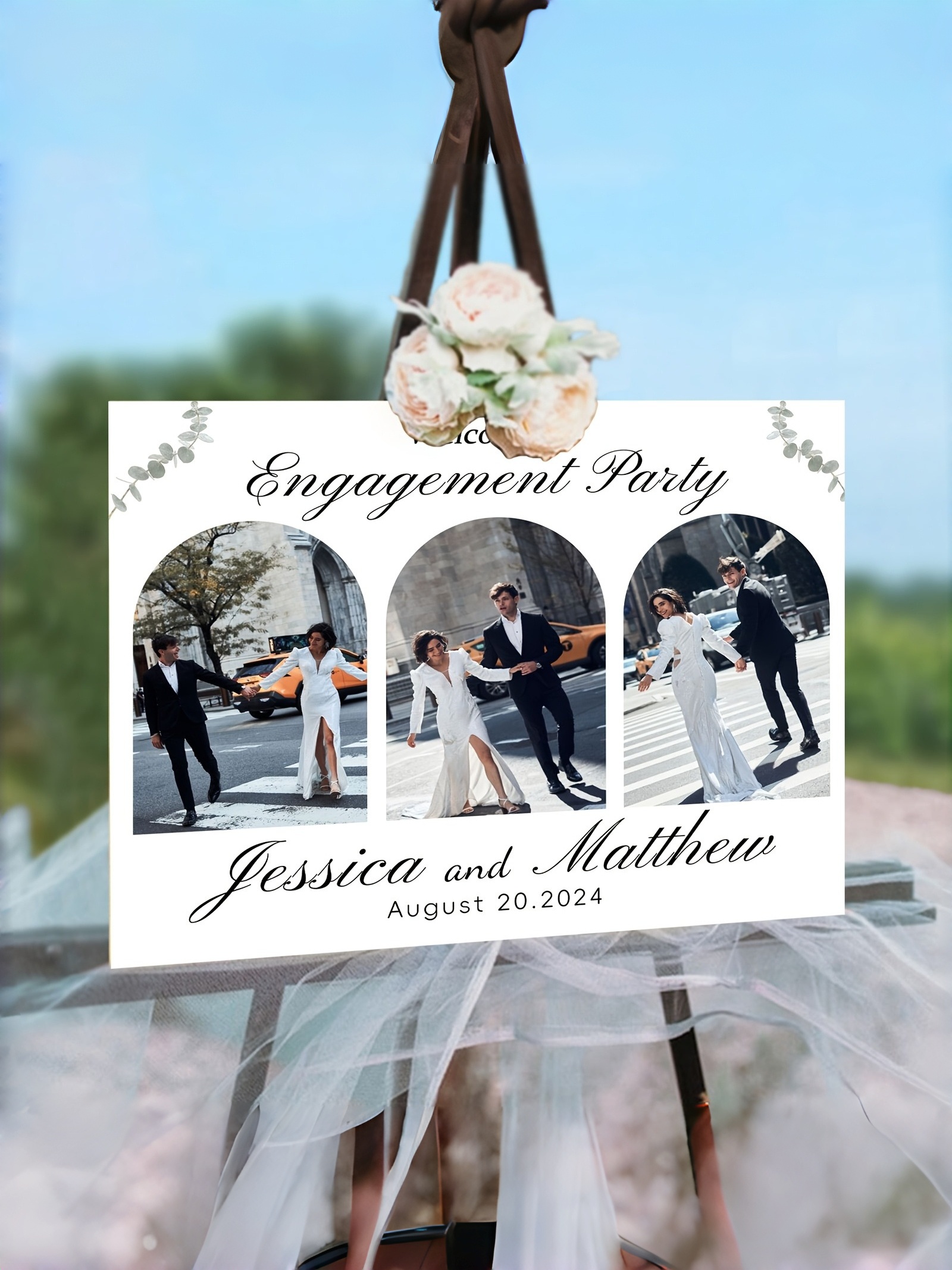 Custom Wedding Welcome Signs, Engagement Welcome Signs, Bride and Groom Photo Wedding Welcome Signs